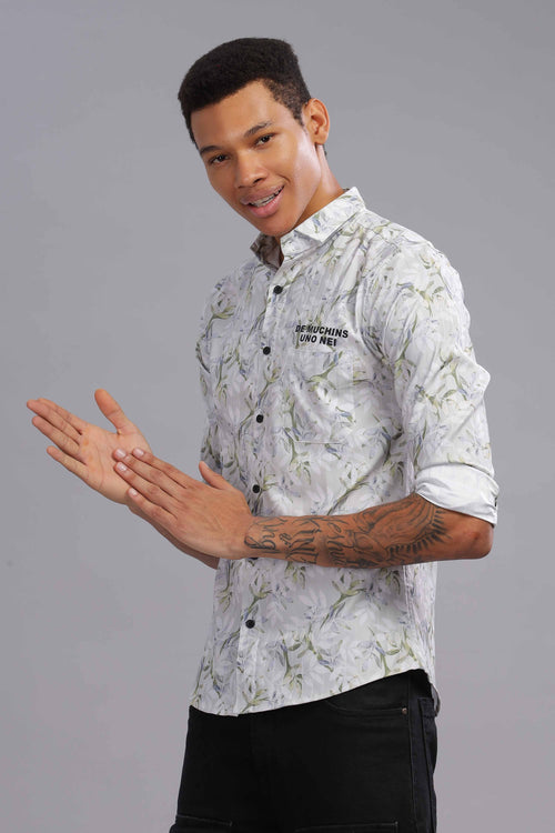 Floral Fusion Casual Shirt