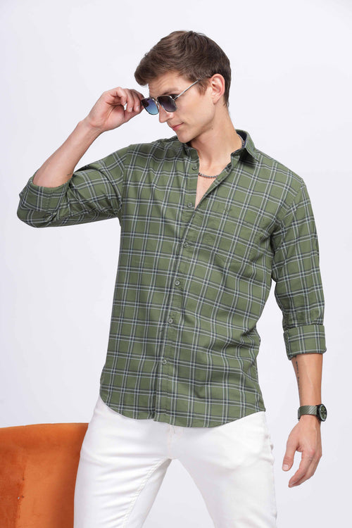 Green Checkered Shirt