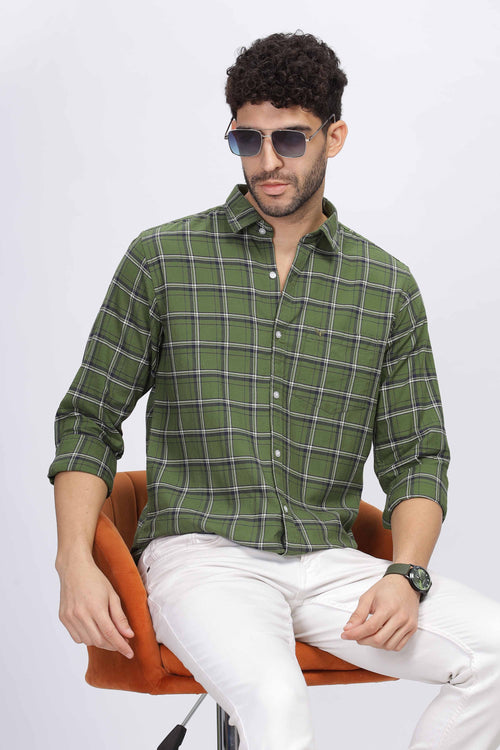 Green Checkered Shirt