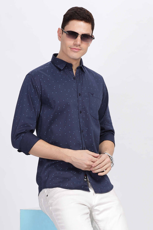 Midnight Dot Print Shirt