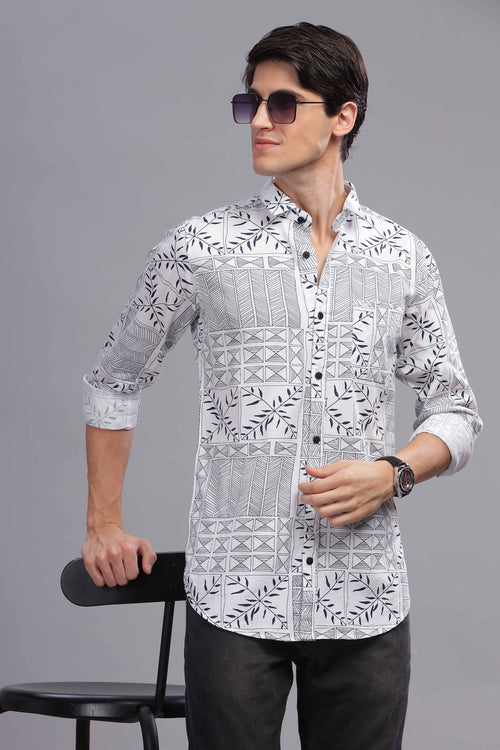 Monochrome Mosaic Shirt